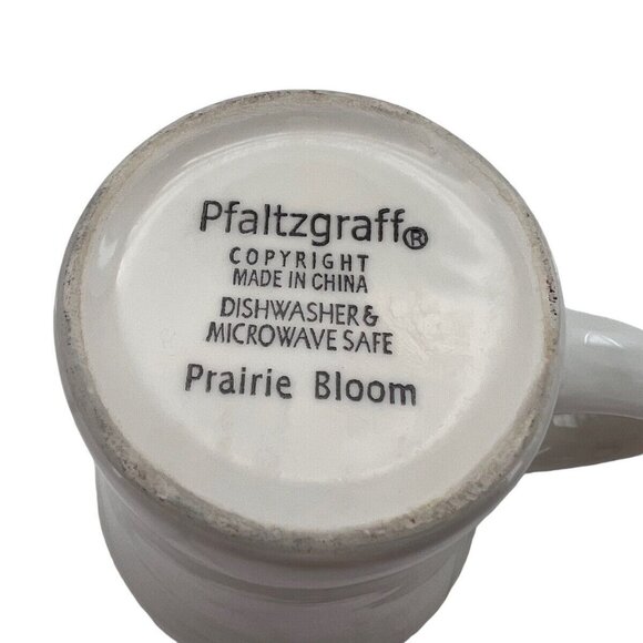 Prairie Bloom Pfaltzgraff Mug 12 Oz Floral Retired EUC Floral Vine - Picture 7 of 10